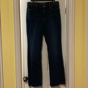 Lands’ End SZ 10, mid rise boot cut jeans, EUC